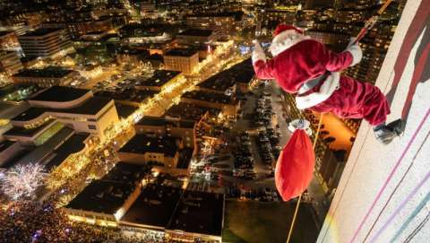 Heights and Lights Repelling Santa & Tree Lighting