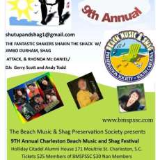 9th Annual Charleston Beach Music and Shag Festival Flyer