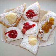 CREAM,STRAWBERRY,RASPBERRY,and APPLE