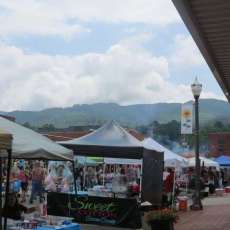Main Street on day of Sunflower Festival