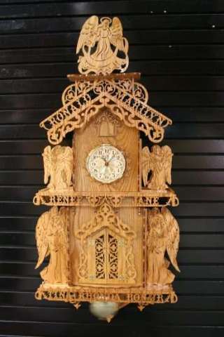 Chiming Angelclock with name
