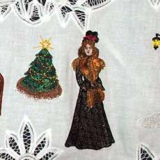 Battenburg Lace Christmas Tree skirt