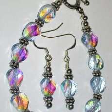 Crystal Bracelet & Earrings