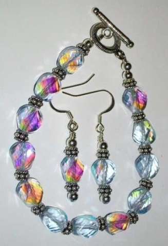 Crystal Bracelet & Earrings