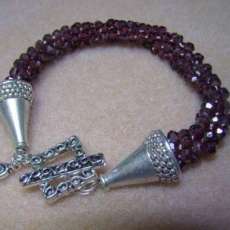 Garnet Kumihimo Bracelet