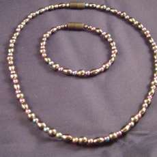 Rainbow Rice Round:  Necklace $35.00 add a matching Bracelet for only $25.00 more