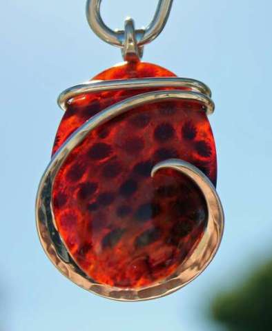 Fossilized Coral - 925 Sterling Silver