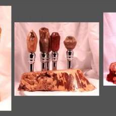Assorted Wine Bottle Stoppers with Stands