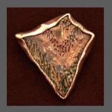 Ceramic and Silver Pin