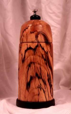 BEAUTIFULLY SPALTED ELM PEPPER MILL