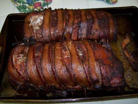 Bill's Bacon Wrapped Smoked Pork Loin
