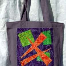 Quilted Pattern (Both sides) Grocery and Carry All Tote