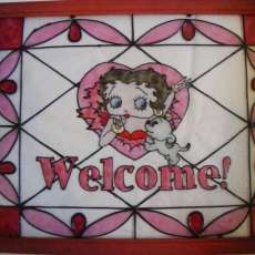 Betty Boop Welcome Sign 8x10 Framed $39.95