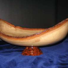 White Oak Centerpiece with Cocobolo Pedestal