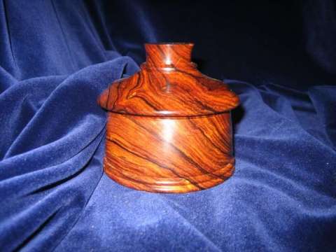 Cocobolo Box with Lid, unopened