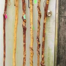 NATURAL CURL HIKING STAFF     PRICE: $70.00