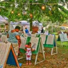 Festival in the Park, Kid's Art area, Charlotte, NC