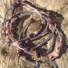 Purple Seaglass Set of 5