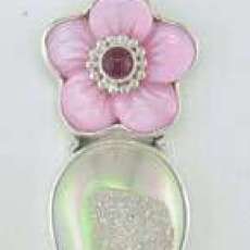 flower w/ window druzy