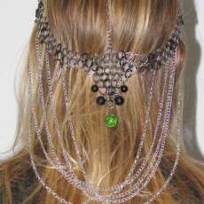 Back of headpiece for steel bikini