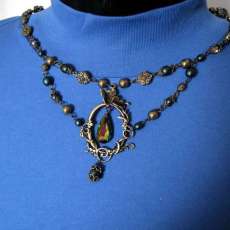 Renaissance Vitrail Pendant Necklace