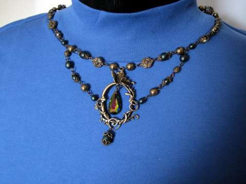 Renaissance Vitrail Pendant Necklace