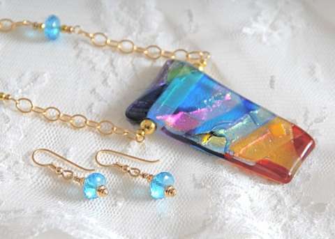 From the Sirona Jewelry Fused Dichroic Glass Collection