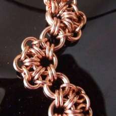 Wave Pendant in copper