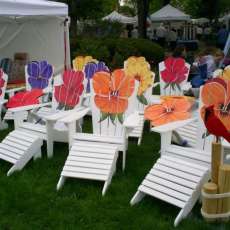 folding Adirondach chairs