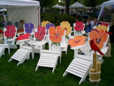 folding Adirondach chairs