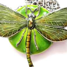 Green drsgonfly Locket