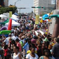Family Fun Zone Crowd
