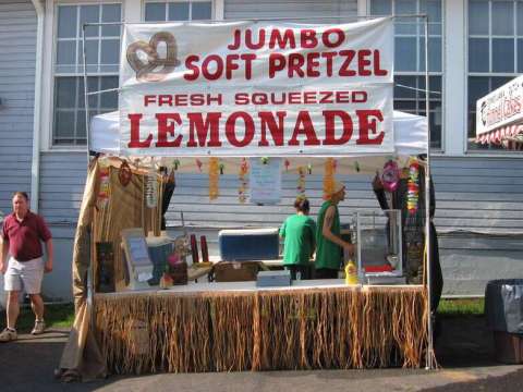 t&s concessions lemonade/pretzel tent