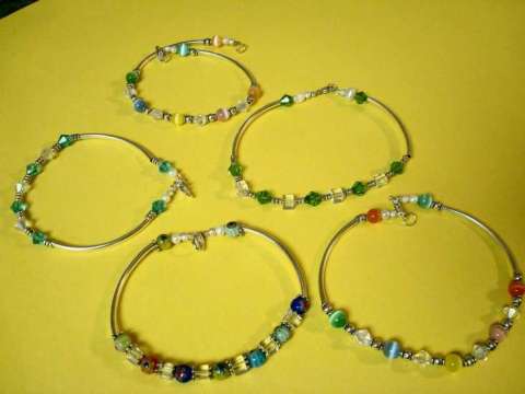 One of a Kind Beaded Anklets