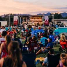 Crowd Enjoys Live Music at Star-Spangled Spectacular