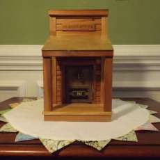 Old West Coin Bank From Post Office Box Door