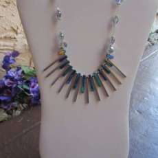 Silver Multi Fan Necklace  $25.00