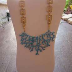 Blue Coral Necklace - $28.00