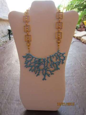 Blue Coral Necklace - $28.00