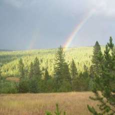 Double Rainbow near Columbia Falls, Mt.