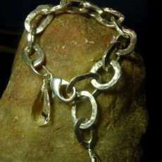 Fine Silver and Crystal Bracelet