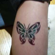 butterfly temporary tattoo