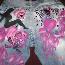 Custom ordered destroyed&revamped "Ashlee Jeans"