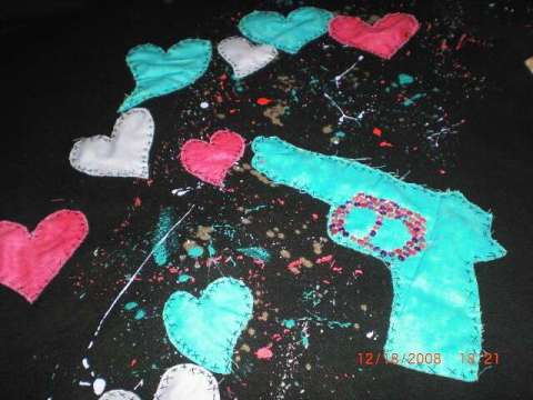 One of my "Heart Destroyer Hoddies" I've done several variations of this design