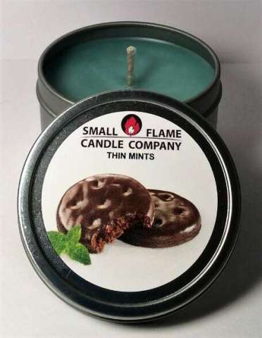 Thin Mint Tin Candle