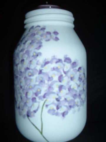 large Lilac jar