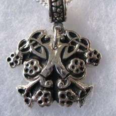 Precious metal clay, sterling silver custom circle of life pendant