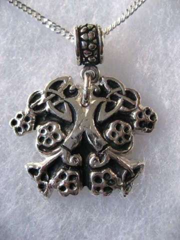 Precious metal clay, sterling silver custom circle of life pendant