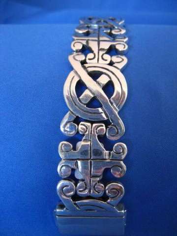 Celtic sterling silver bracelet