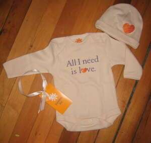 Cotton Baby Onezie Gift Set - All I need is Love